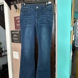 Classic Blue Women's Wide Leg Jeans 28W by 30L